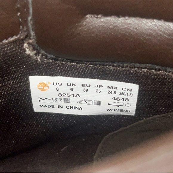 Timberland size 8M Women's Earthkeepers Amston wedge Boot 6 inch wheat - Picture 11 of 11